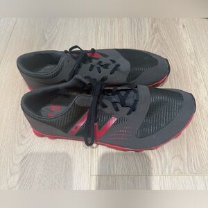 New Balance Minimus MTOOGR Trail Running Shoes Vibram Sole Black Red Size 11